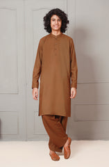 SUMMER'23 TEENS KAMEEZ SHALWAR SEMI FORMAL RUST