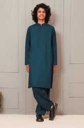 SUMMER'23 TEENS KAMEEZ SHALWAR SEMI FORMAL TURQUOISE