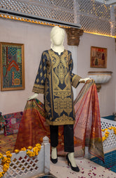 FESTIVE'22 PALAMPORE 3PC STITCHED SUIT