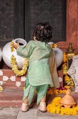 FESTIVE'22 INFANT GIRLS 3PC STITCHED SUIT