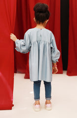 WINTER'22 FROST BLUE 1PC STITCHED KURTI