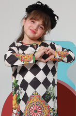 SUMMER'23 SICILIAN WHEEL 1PC STITCHED KURTI