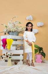 GIRLS LAWN PRINTED 3PC STITCHED SUIT