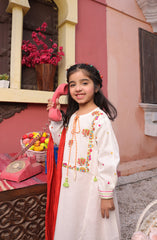 SUMMER'22 GIRLS POLKA DOTS 3PC STITCHED SUIT