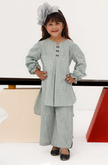 SUMMER'23 SELF JACQURARD GIRLS 2PC STITCHED SUIT