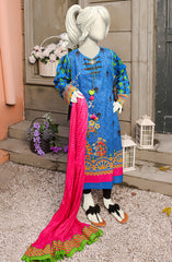 SUMMER'22 DUSKY FLORAL TEEN GIRLS 2PC STITCHED SUIT