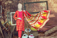 ISFAHAN EMBROIDERED STITCHED 3PC SUIT