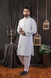 MEN KURTA PLAIN OFF WHITE