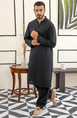 MEN KURTA PLAIN BLACK