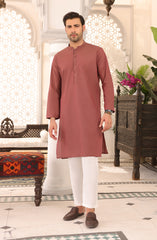 PRE WINTER'22 MEN KURTA CASUAL MAROON