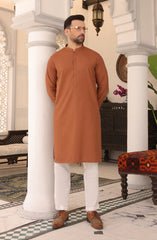 PRE WINTER'22 MEN KURTA CASUAL RUST