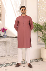 PRE WINTER'22 MEN KURTA CASUAL ROSE PINK