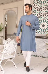 PRE WINTER'22 MEN KURTA CASUAL BLUE