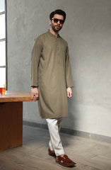 SUMMER'23 MEN KURTA CASUAL OLIVE
