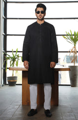 SUMMER'23 MEN KURTA CASUAL BLACK