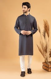 WINTER'22 MEN KURTA CASUAL CHARCOAL