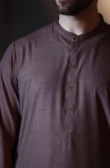 SUMMER'23 MEN KURTA SEMI FORMAL BROWN