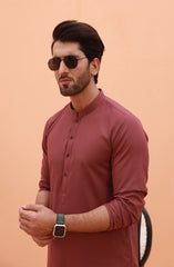 FESTIVE'23 MEN KURTA CASUAL MAROON