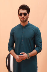 FESTIVE'23 MEN KURTA CASUAL DEEP TEAL