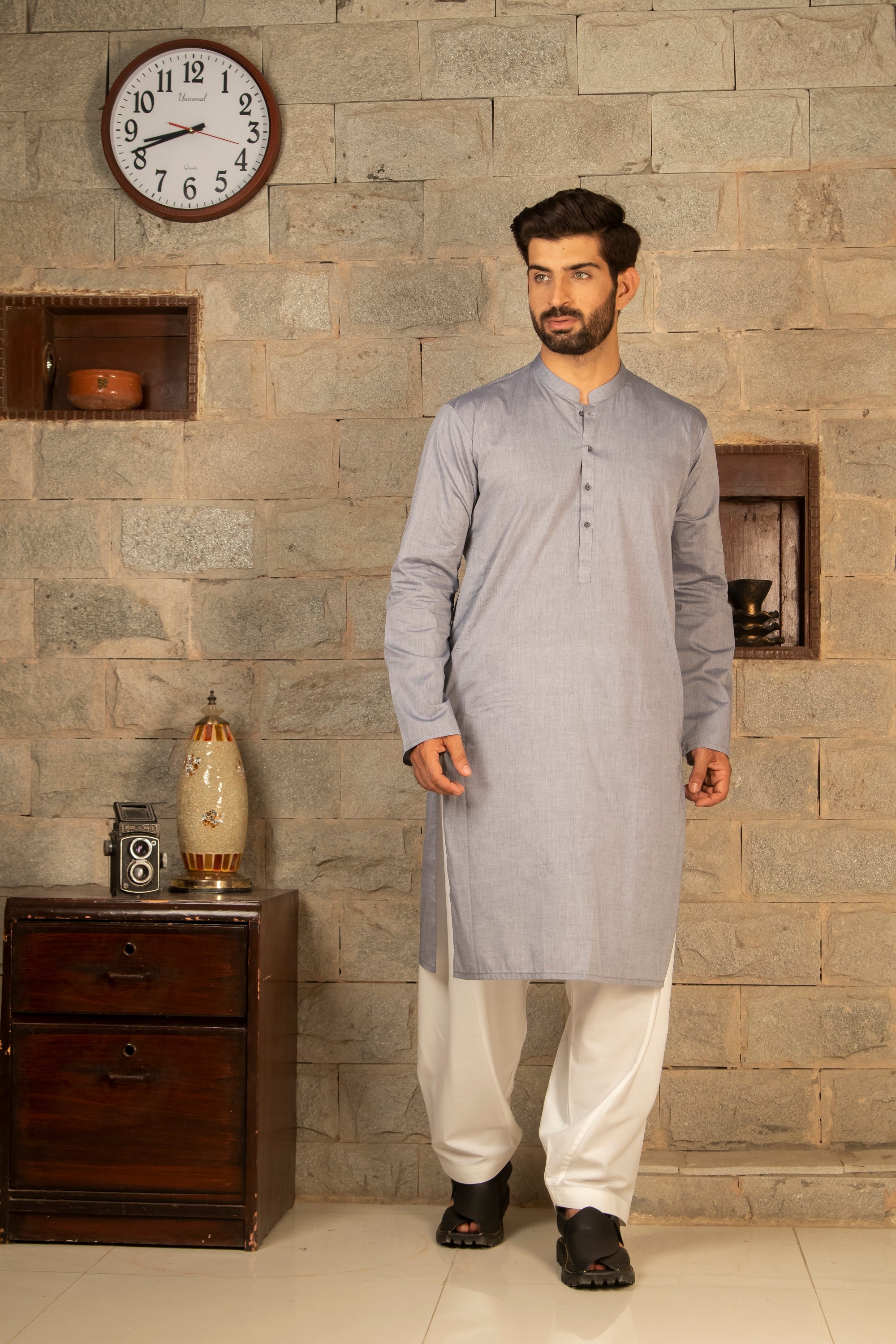 MEN KURTA PLAIN (6657171161262)