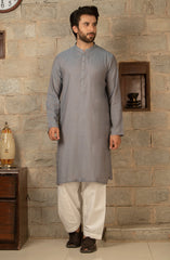 MEN KURTA PLAIN BLUE (6675491455150)