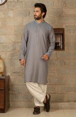 MEN KURTA PLAIN BLUE (6675491455150)