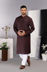 MEN KURTA PLAIN MAROON