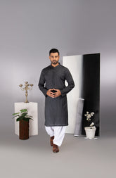 MEN KURTA PLAIN BLUE