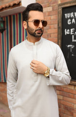 FESTIVE'22 MEN KURTA PLAIN GREY