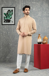 WINTER'22 MEN KURTA CASUAL BEIGE