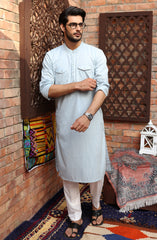 MEN KURTA CASUAL SKY BLUE