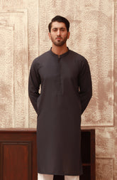 SUMMER'23 MEN KURTA CASUAL CHARCOAL
