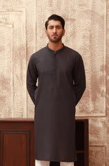 SUMMER'23 MEN KURTA CASUAL CHARCOAL