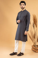 WINTER'22 MEN KURTA CASUAL CHARCOAL