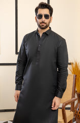 MEN KAMEEZ SHALWAR PLAIN BLACK