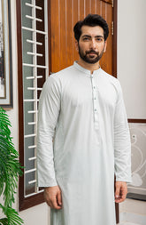 MEN KAMEEZ SHALWAR PLAIN LIGHT GREEN (7058702172334)
