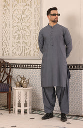 EID FESTIVE'22 MEN KAMEEZ SHALWAR CASUAL BLUE