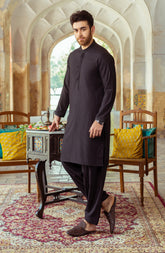 MEN KAMEEZ SHALWAR BLACK
