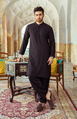 MEN KAMEEZ SHALWAR BLACK