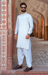 MEN KAMEEZ SHALWAR OFF WHITE