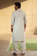 SUMMER'23 MEN KAMEEZ SHALWAR CASUAL MINT GREEN