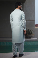SUMMER'23 MEN KAMEEZ SHALWAR PLAIN ICE BLUE