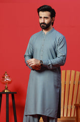 FESTIVE'23 MEN KAMEEZ SHALWAR CASUAL SHARP BLUE