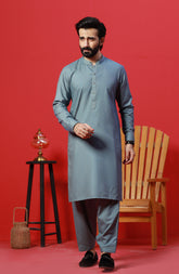 FESTIVE'23 MEN KAMEEZ SHALWAR CASUAL SHARP BLUE