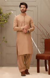 WINTER'22 MEN KAMEEZ SHALWAR SEMI FORMAL CAMEL