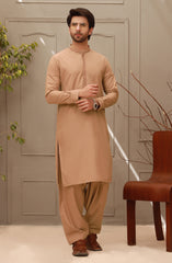WINTER'22 MEN KAMEEZ SHALWAR SEMI FORMAL CAMEL