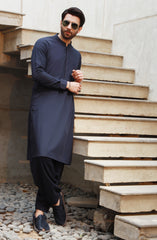 FESTIVE'23 MEN KAMEEZ SHALWAR CASUAL NAVY BLUE