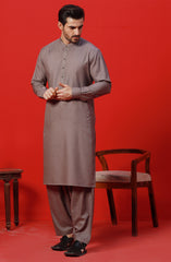 FESTIVE'23 MEN KAMEEZ SHALWAR CASUAL LIGHT PURPLE