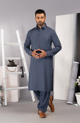 MEN KAMEEZ SHALWAR CASUAL SLATE GRAY