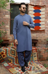MEN KAMEEZ SHALWAR FORMAL BLUE